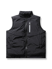 スタンドカラー コットン ベスト