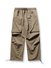 裾絞り 立体ポケット付きスラックス