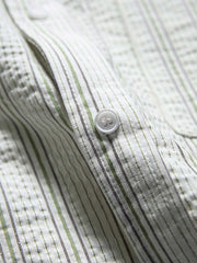 ストライプ柄長袖シャツ