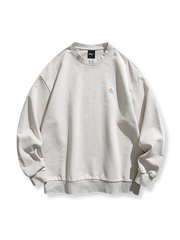 無地4色 コットンクルーネックスウェット