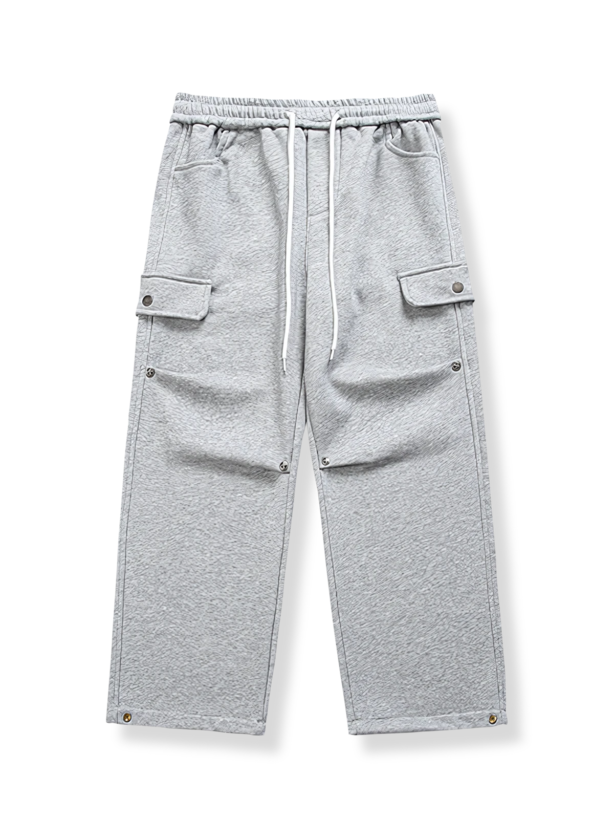 リベット 裏起毛スラックスパンツ