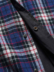 チェック柄フード付きジャケット