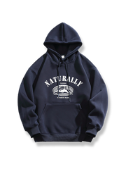 プリントフード付きスウェット