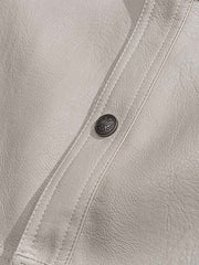 立体ポケット付き PUレザージャケット