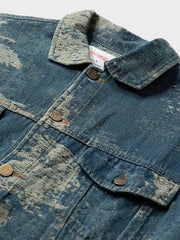 ビンテージ加工デニムジャケット