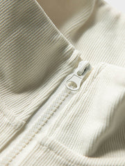 立襟フリース刺繍ジャケット