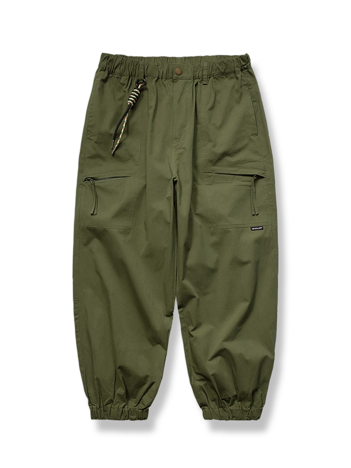 ヘリンボーン柄ジョガーカーゴパンツ