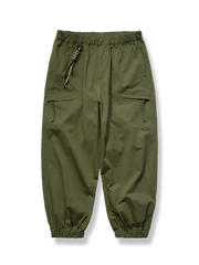 ヘリンボーン柄ジョガーカーゴパンツ