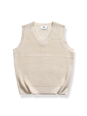 ワッフルニットベスト
