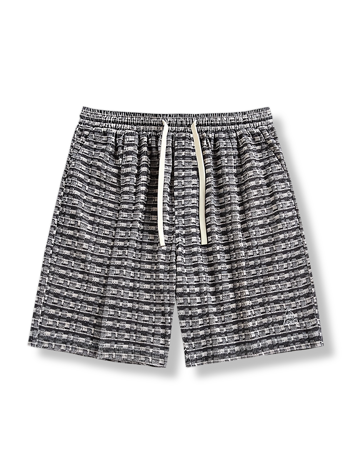 ヴィンテージストライプカジュアルハーフパンツ