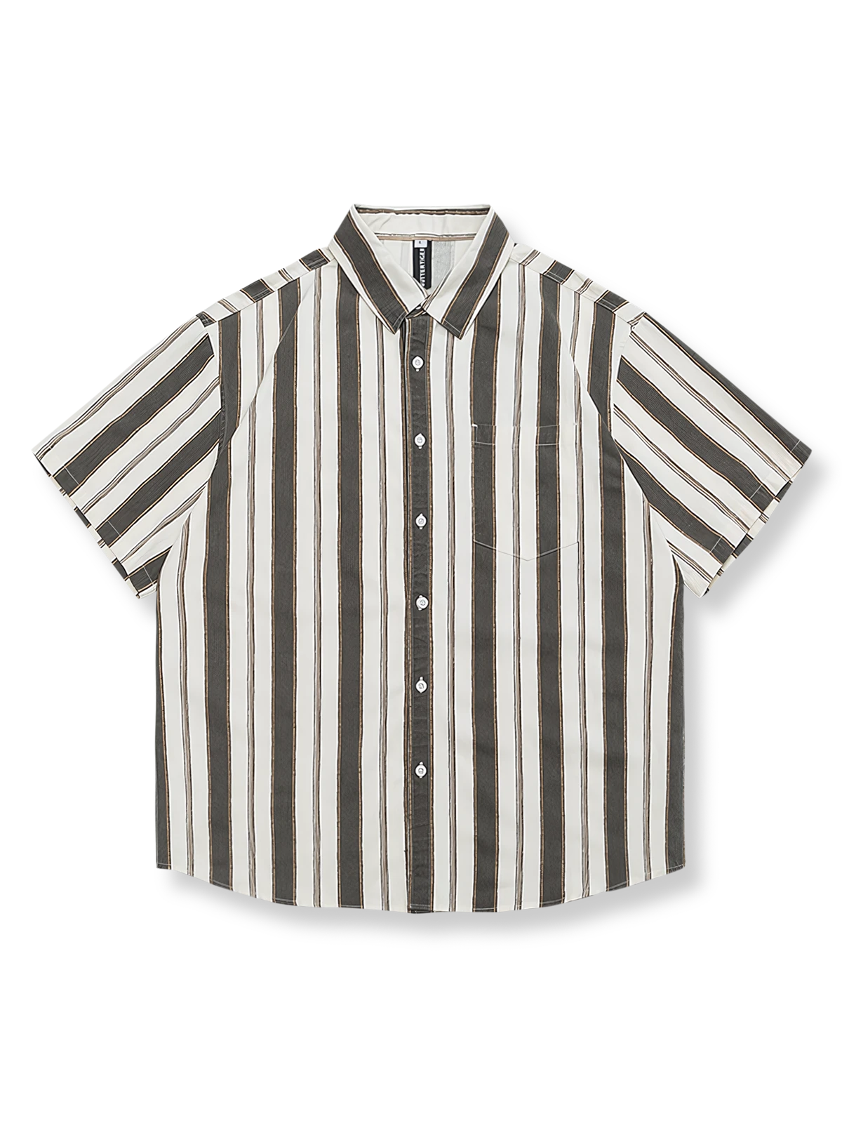 ブラック＆ホワイト ストライプシャツ