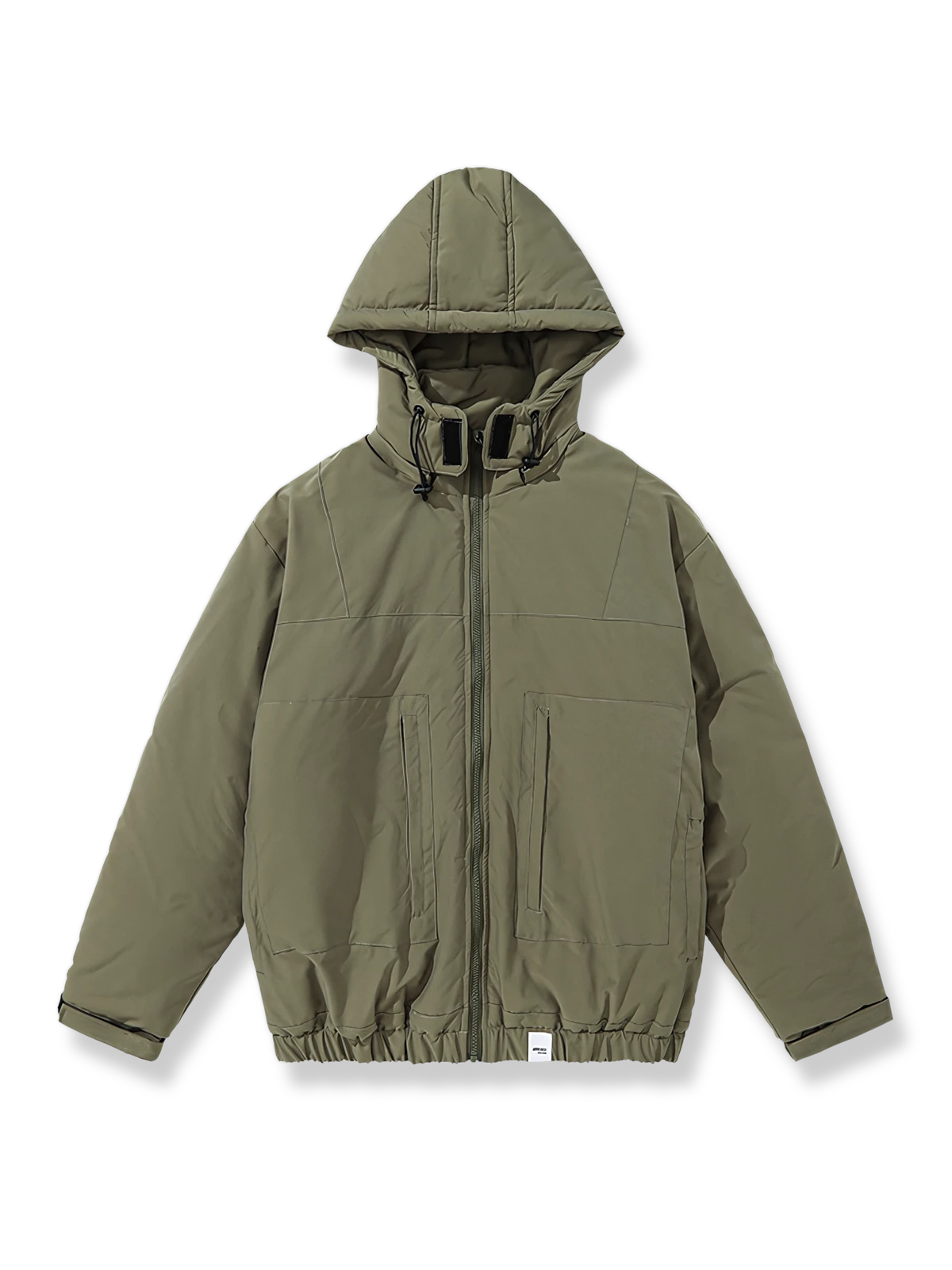 マジックテープフード付き 中綿ジャケット