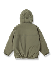 マジックテープフード付き 中綿ジャケット