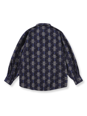 レトロ民族風プリントシャツ