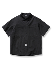 開襟ダブルポケット半袖シャツ
