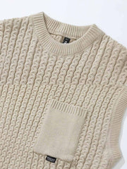 ポケット付き ニットベスト