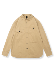 非対称ポケット ワークシャツ