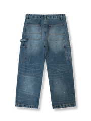 ペイント加工 ダメージデニムパンツ