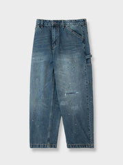 ペイント加工 ダメージデニムパンツ