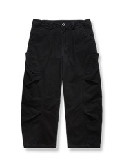 製品画像: ヴィンテージ風ウォッシュ加工の大型ポケット付きアメカジワークパンツ、100%コットン素材で快適な履き心地を提供し、脚を長く見せる効果が期待できる全体イメージ
詳細画像: アメカジスタイルのワークパンツに施された自然な色落ちと大型ポケットのディテール、耐久性のある縫製が特徴