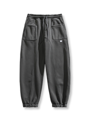 フリース裏地 ポケット ジョガーパンツ