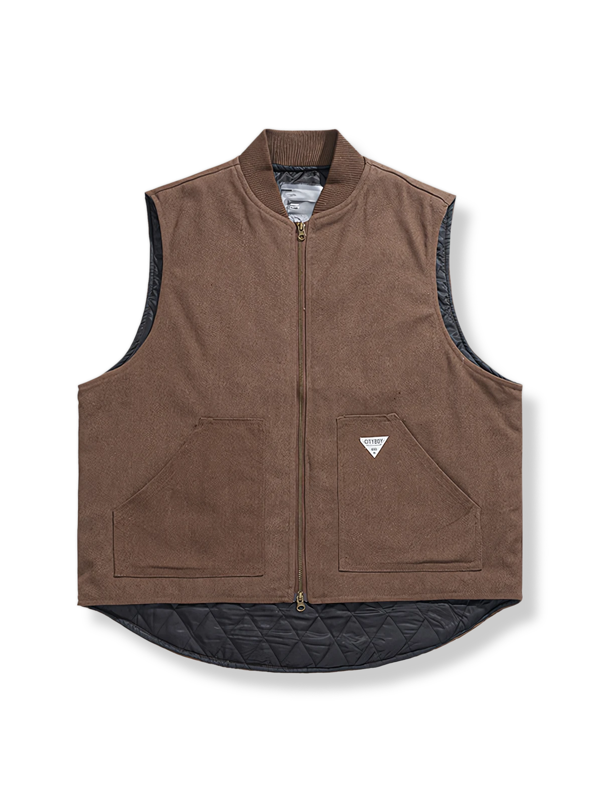 ポケット付き 立襟多機能ベスト