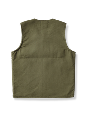 ネイビー ラムウール 裏起毛 ベスト