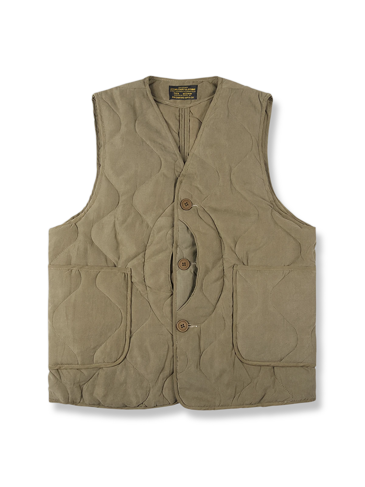 マルチポケット キルティング 中綿ハンティングベスト