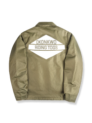 防水プリント 中綿 コーチジャケット