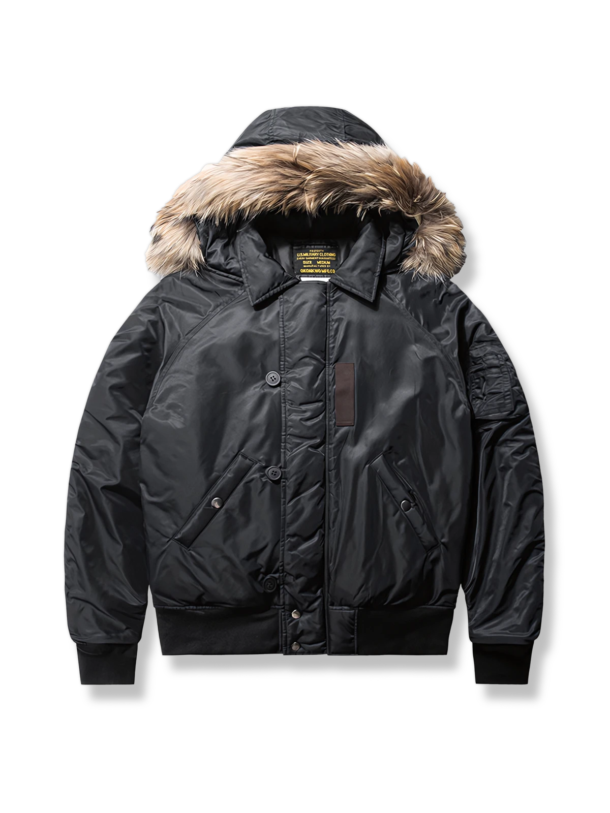 N-2Bフライトジャケット フード取り外し可能-PESSOA CLUB