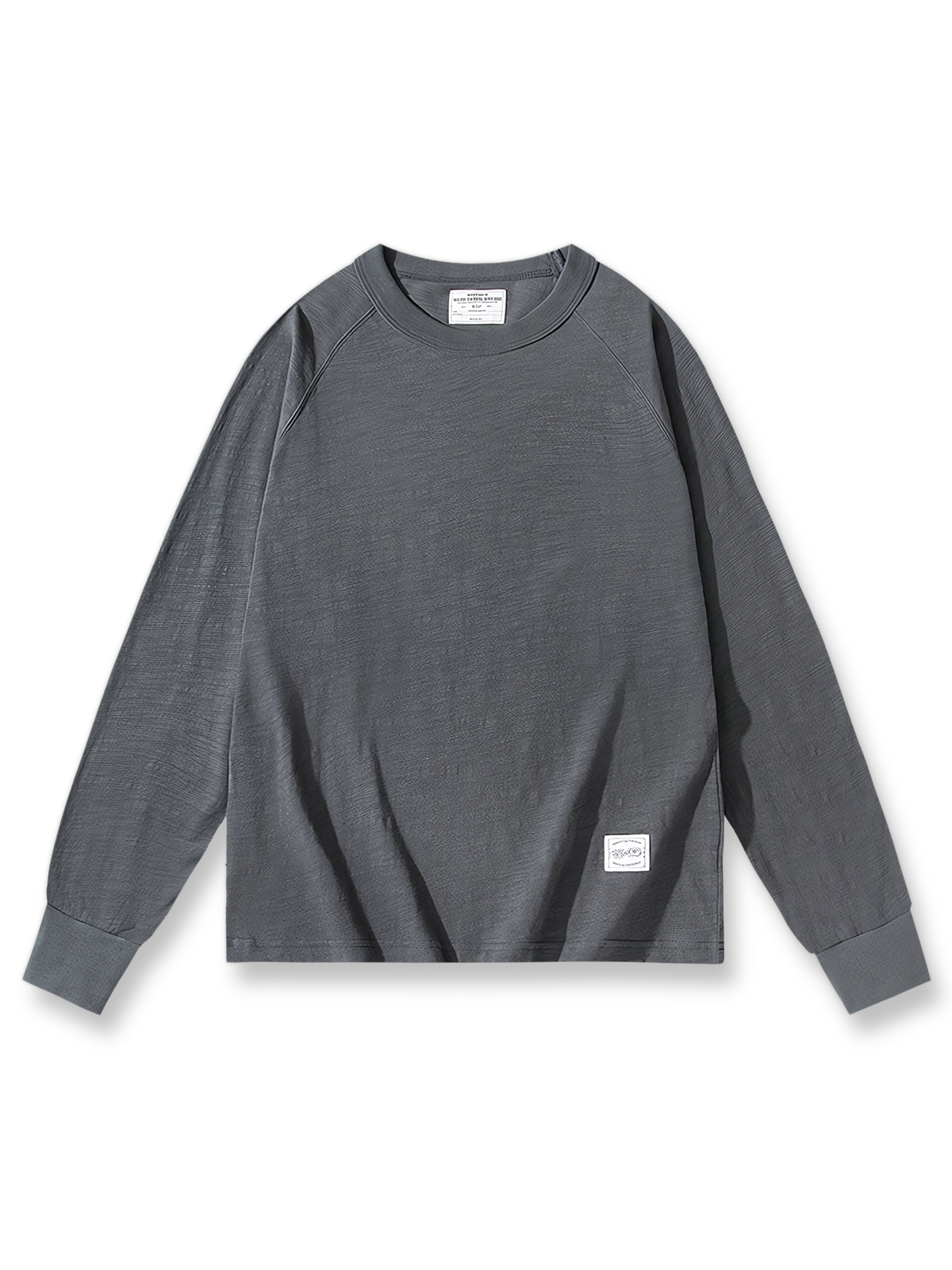 スラブコットンヴィンテージ長袖Tシャツの正面展示