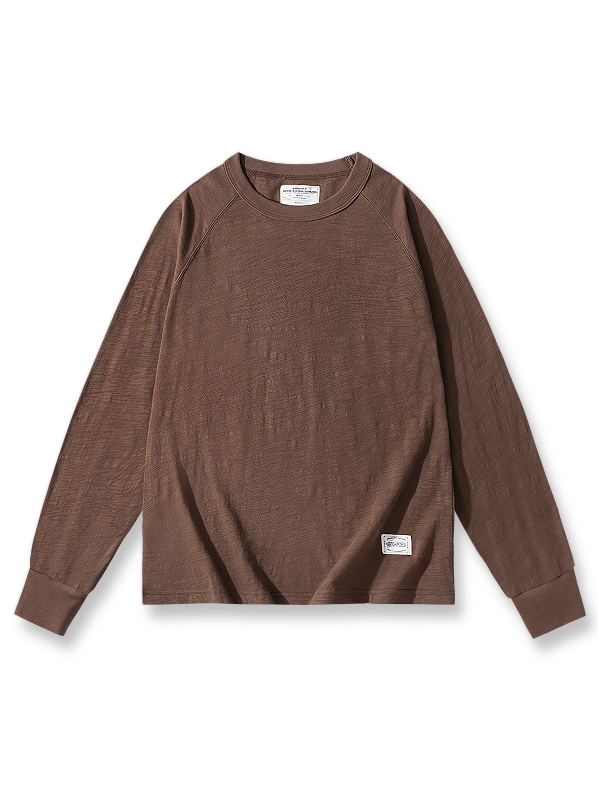 スラブコットンヴィンテージ長袖Tシャツの正面展示