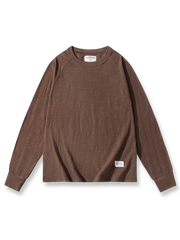 スラブコットンヴィンテージ長袖Tシャツの正面展示