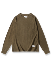 スラブコットンヴィンテージ長袖Tシャツの正面展示