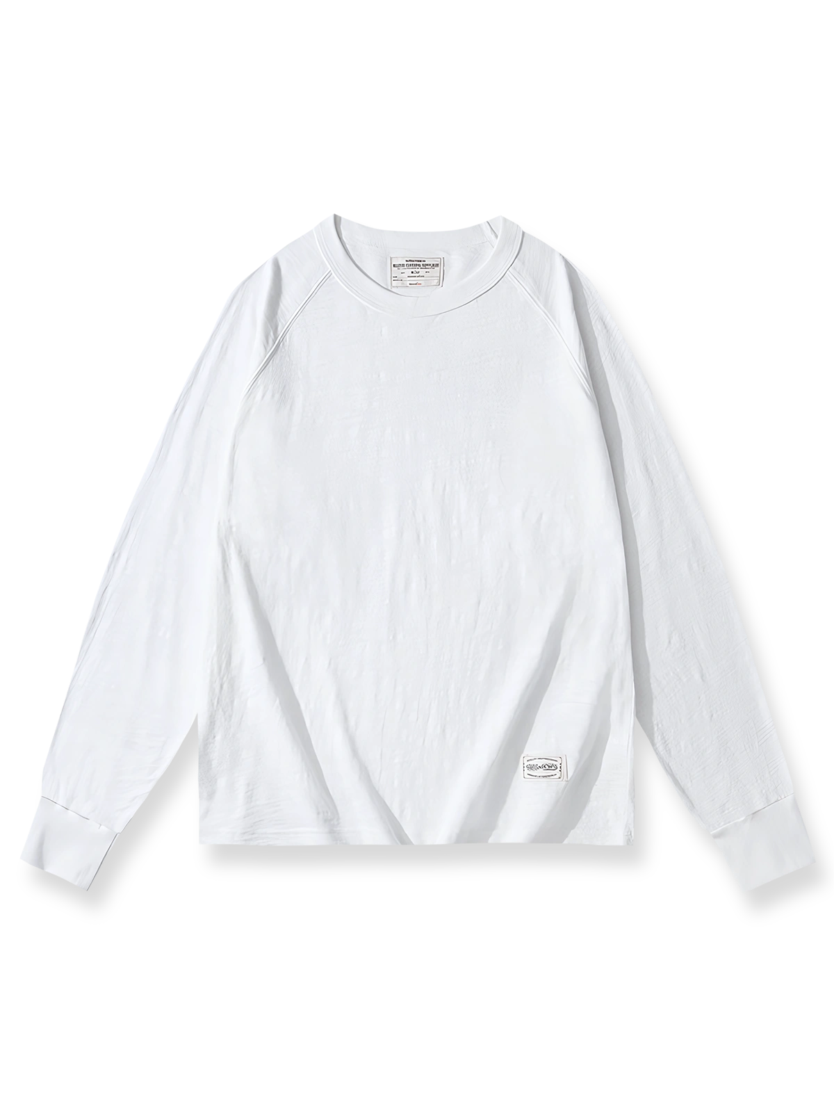 スラブコットンヴィンテージ長袖Tシャツの正面展示