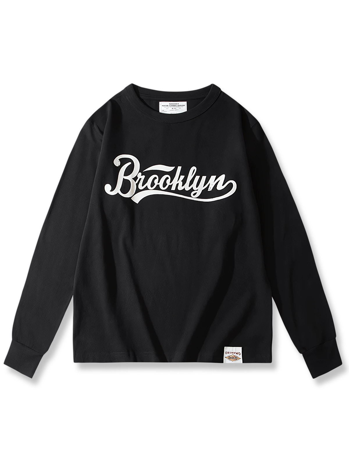 カルチャー「Brooklyn」プリント クルーネック スウェット