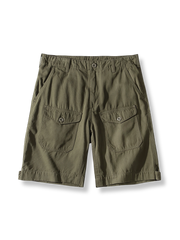  ソフトキャンバス多ポケットワークショーツの正面展示