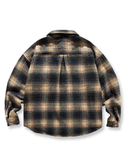 レトロチェックウールシャツ