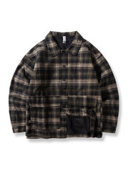 製品画像
「クラシックなバイカラーチェック柄デザイン、100%コットン表地とポリエステル裏起毛素材、冬の保温性と快適な着心地を提供する厚手シャツジャケット」

詳細画像
「100%コットン表地のチェック柄シャツジャケット、ポリエステル裏起毛素材で抜群の保温性、ゆったりとしたルーズフィットシルエットで幅広い体型に対応」