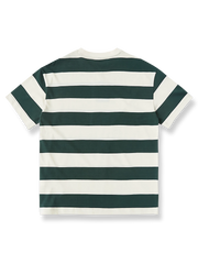 コーストビーコン グリーン＆ホワイト ストライプTシャツ