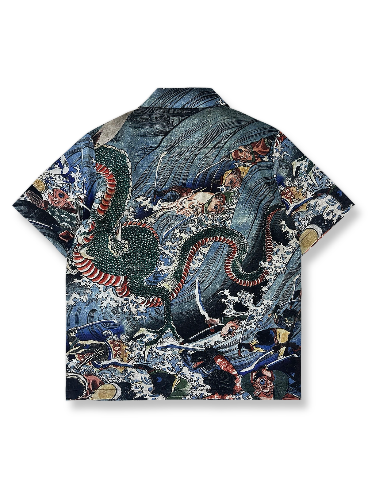 竜宮キューバカラー シャツの正面全体図