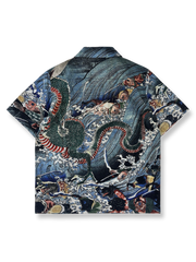 竜宮キューバカラー シャツの正面全体図