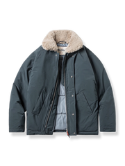 襟ボア コットン ジャケット