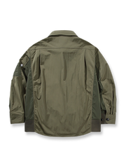 ミリタリースタイルパッチワークジャケットの画像