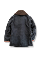 デニムダブルブレスト ウールライナー中綿ジャケット
