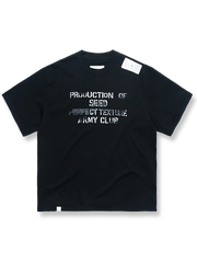 【予約】ウォッシュドピマコットンスローガンTシャツ