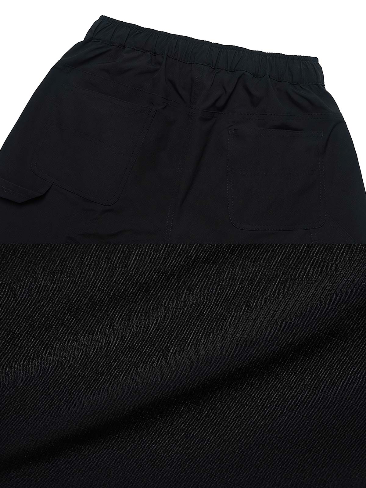 高温定型イージーウエストストレート薄手ショーツ細部図