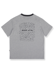 ヴィンテージプリント パイピング ポケットTシャツ正面図