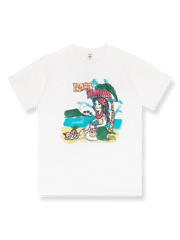 重厚なアメリカンヴィンテージハワイアンガール柄半袖Tシャツ全体像