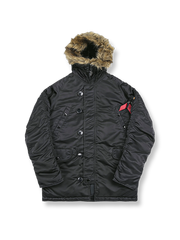 N-3Bフード付き中綿ジャケット